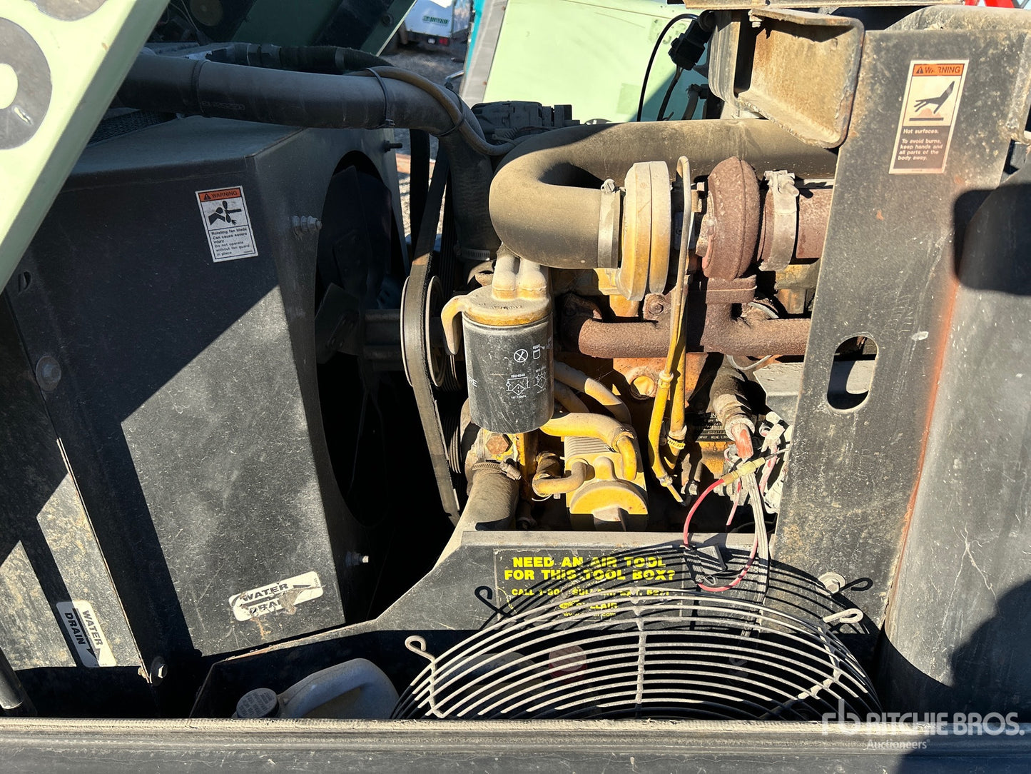 Safety Decal & Sticker Set Replacement for Sullair Air Compressors | Fits 185 - 425 CFM Portable Units