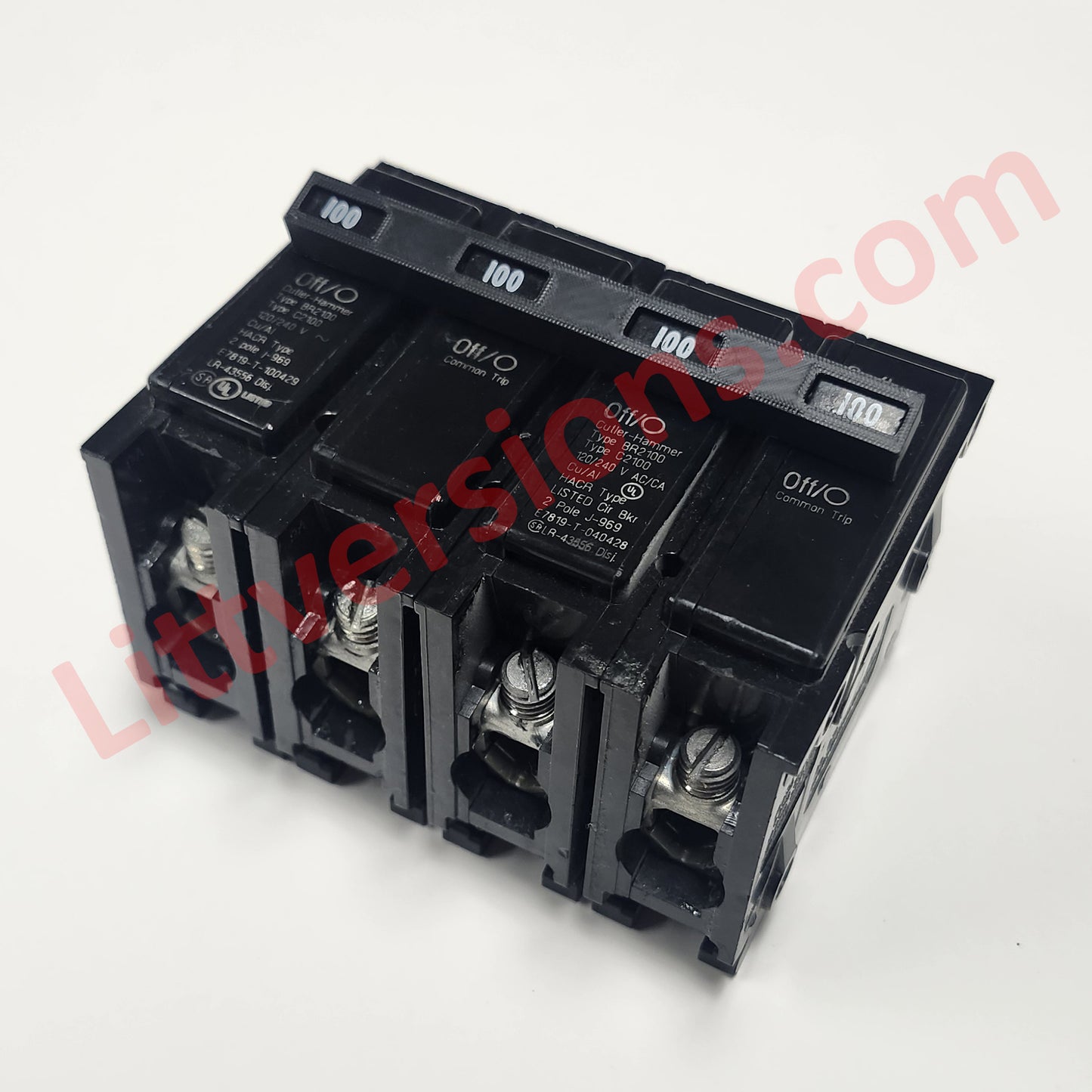 2 Pack Handle Tie Join 4 Single Pole or 4 Pole Replacement for Eaton Cutler Hammer Breakers Common Trip QL4HT BRHT BR Load Center & BR Circuit Breakers