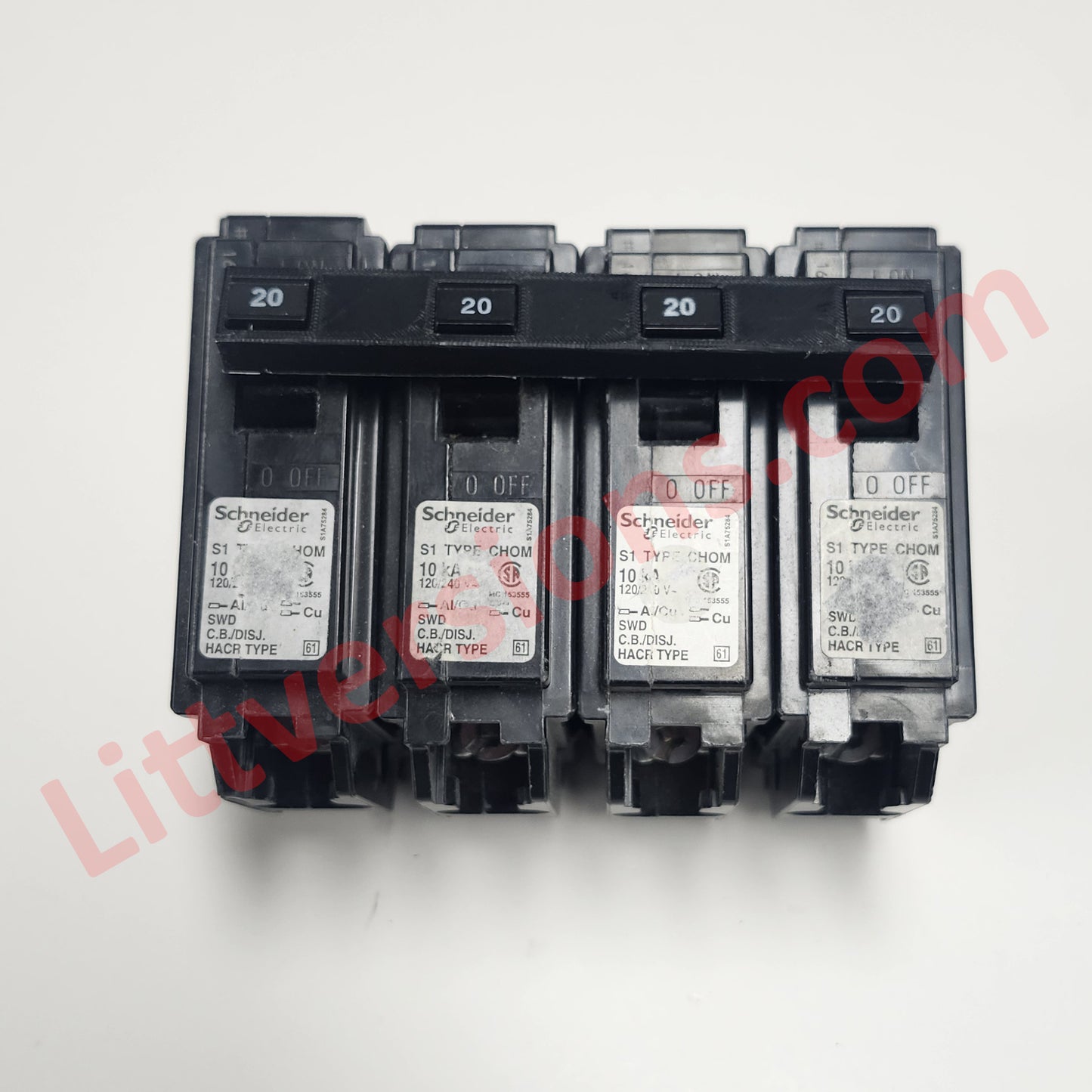 2 Pack Handle Tie Join 4 Single Pole or 4 Pole 1" Replacement for Square D Schneider Electric Breakers Common Trip CHOM Breakers QO1HTCP HOMT HT Circuit Breaker