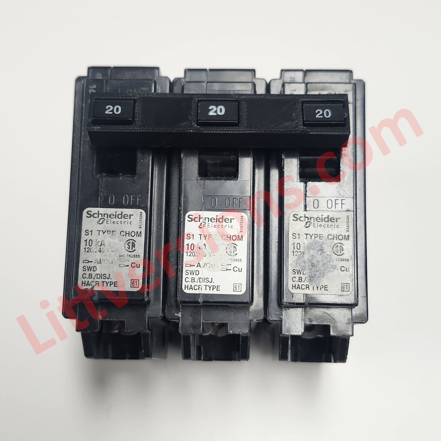 2 Pack Handle Tie Join 3 Single Pole or 3 Pole 1" Replacement for Square D Schneider Electric Breakers Common Trip CHOM Breakers QO1HTCP HOMT HT Circuit Breaker
