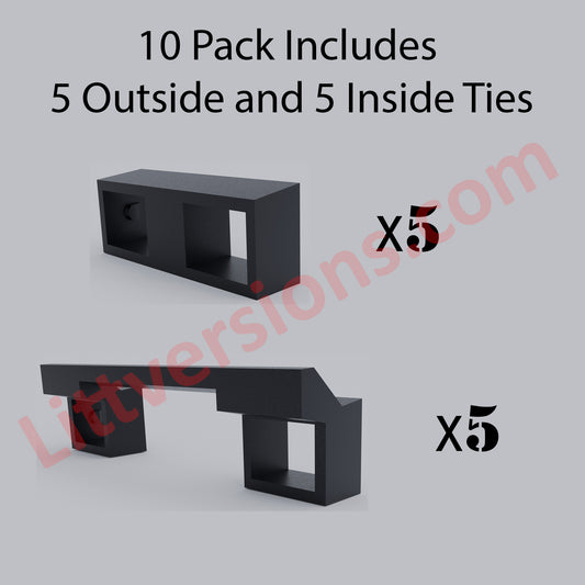 10 Pcs Handle Tie for Joining Outside and Inside Quad Eaton Cutler Hammer Breakers Common Trip BR BQ THOW Type Breakers