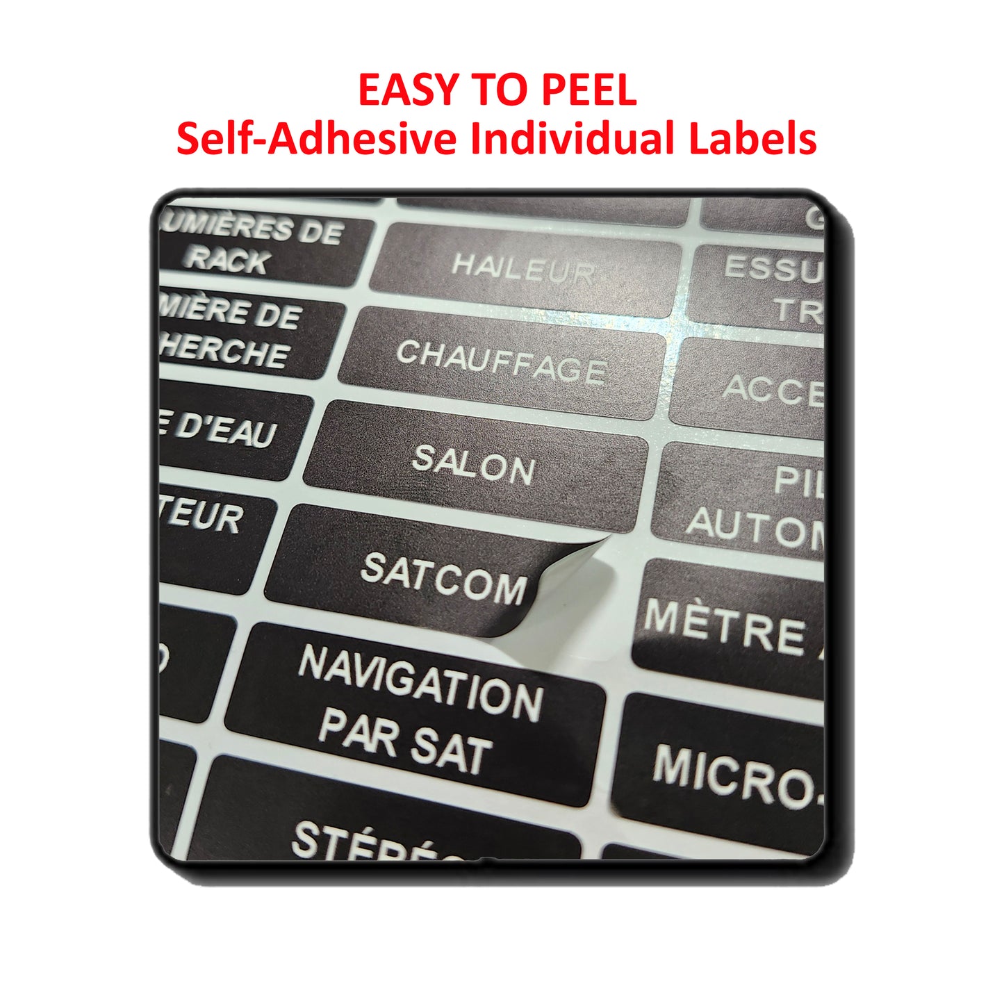 160 Pcs French Large Marine Extended AC DC Circuit Battery Panels Directory Switch Labels Car Auto Truck RV Camper Replacement for Blue Sea 8030 8031 8039 8067
