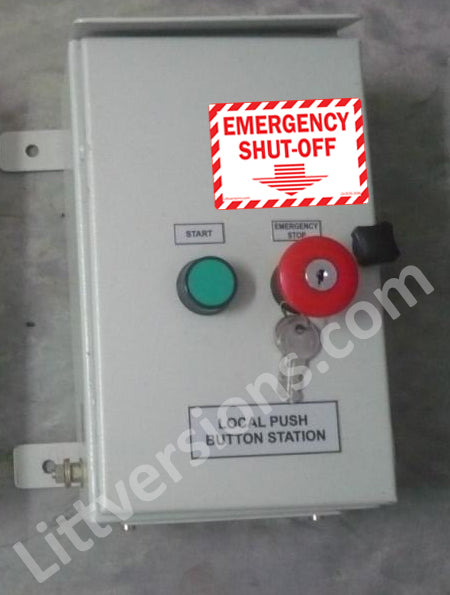 5" x 3.5" EMERGENCY SHUT-OFF Arrow Fuel Switch Label Sign Electrical Panel Vinyl Waterproof EPA2AP