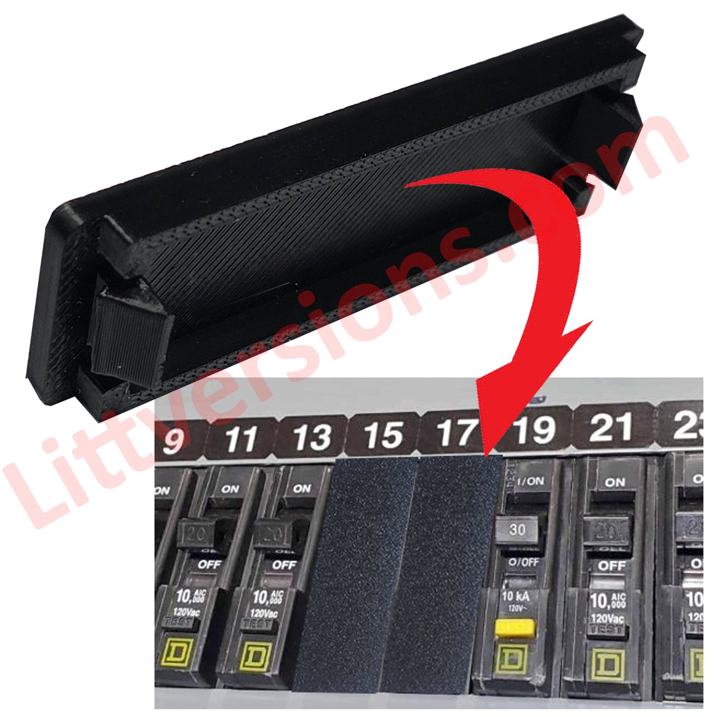 8 Pack Circuit Breaker Filler Plates for Square D QO, Homeline, GE, and Schneider Electric | 0.75" Panel Covers | QOFPCP Compatible Panel Blanks