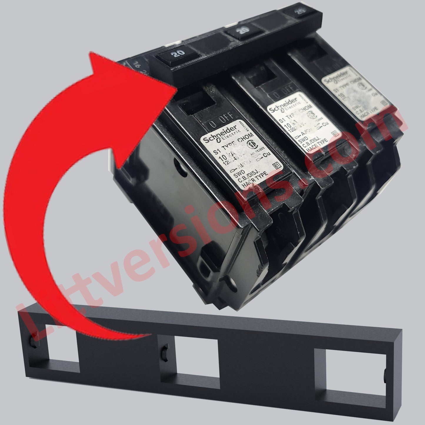 2 Pack Handle Tie Join 3 Single Pole or 3 Pole 1" Replacement for Square D Schneider Electric Breakers Common Trip CHOM Breakers QO1HTCP HOMT HT Circuit Breaker