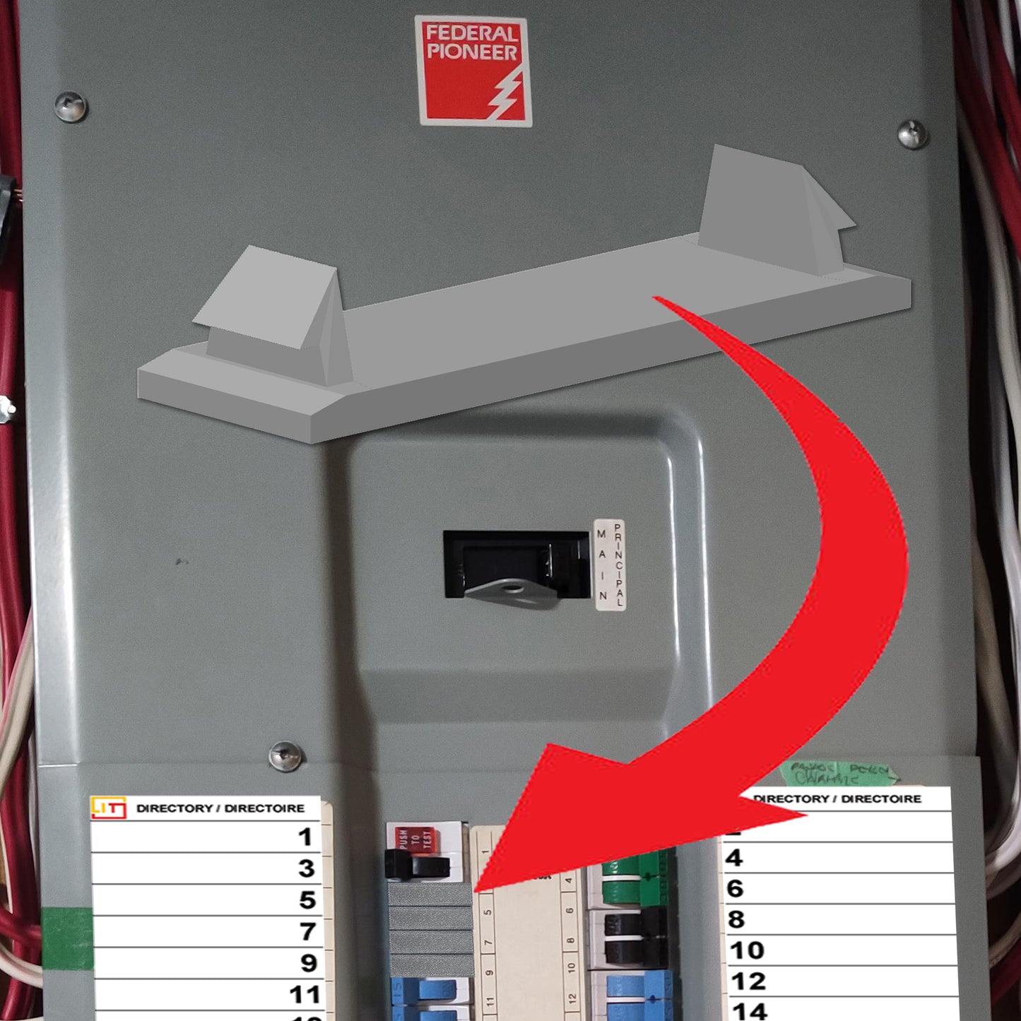 25 Pack 1/2 inch FPE NA NC NCFS Federal Pacific Stab-lok Universal Knockout Filler Plate 1/2" x 1.5" Blank Flush Cover for Twist Thin Circuit Breaker Electrical Panel Box Load Center