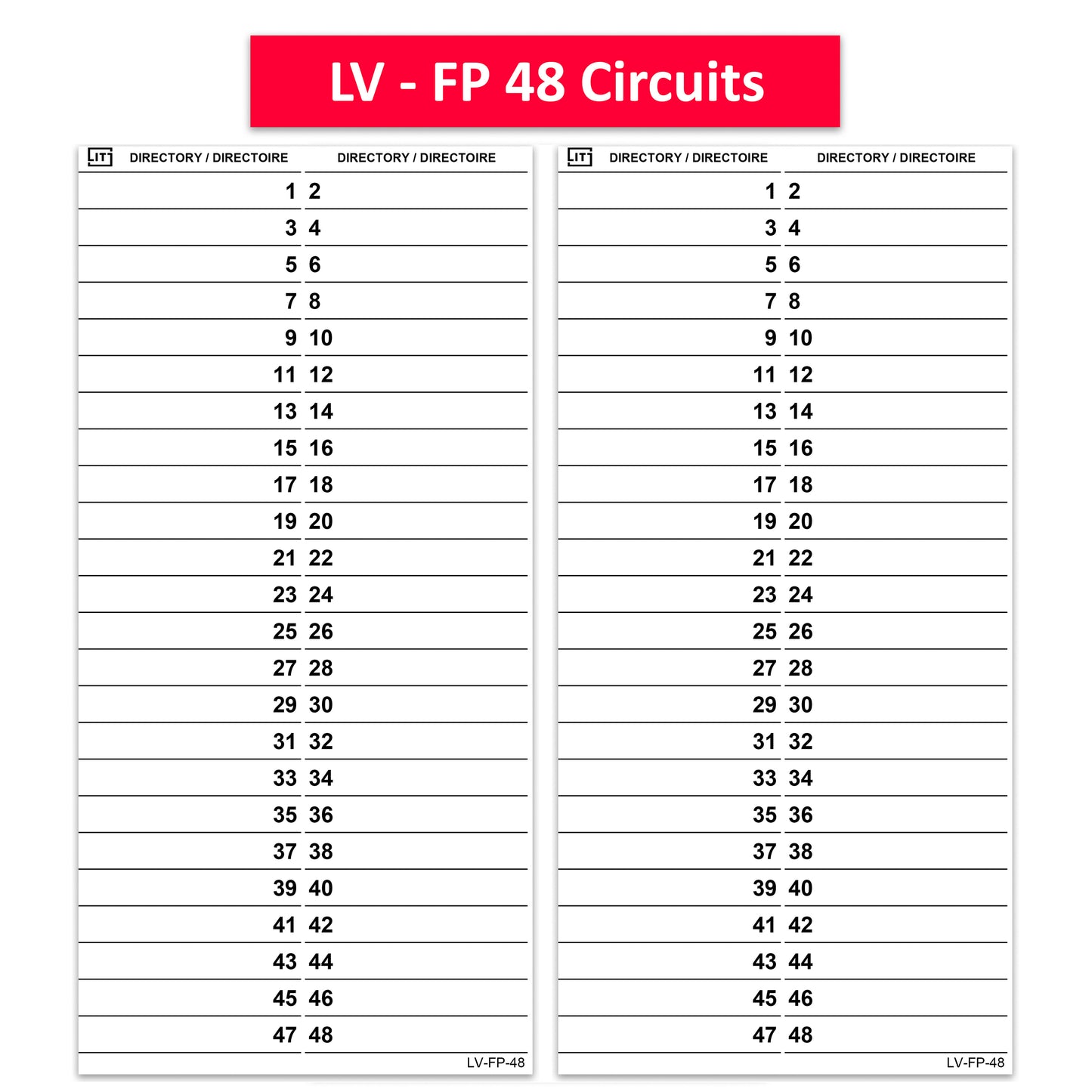 Replacement for Federal Pioneer/ Stablok 48 Circuits