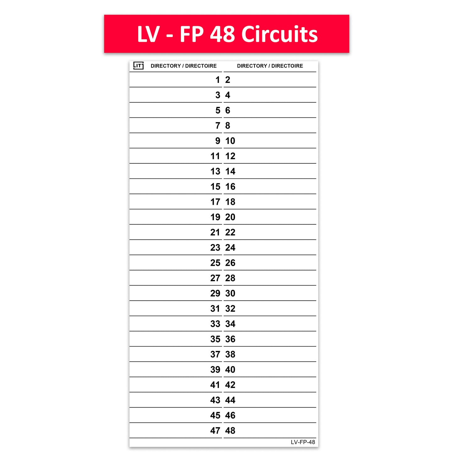 Replacement for Federal Pioneer/ Stablok 48 Circuits
