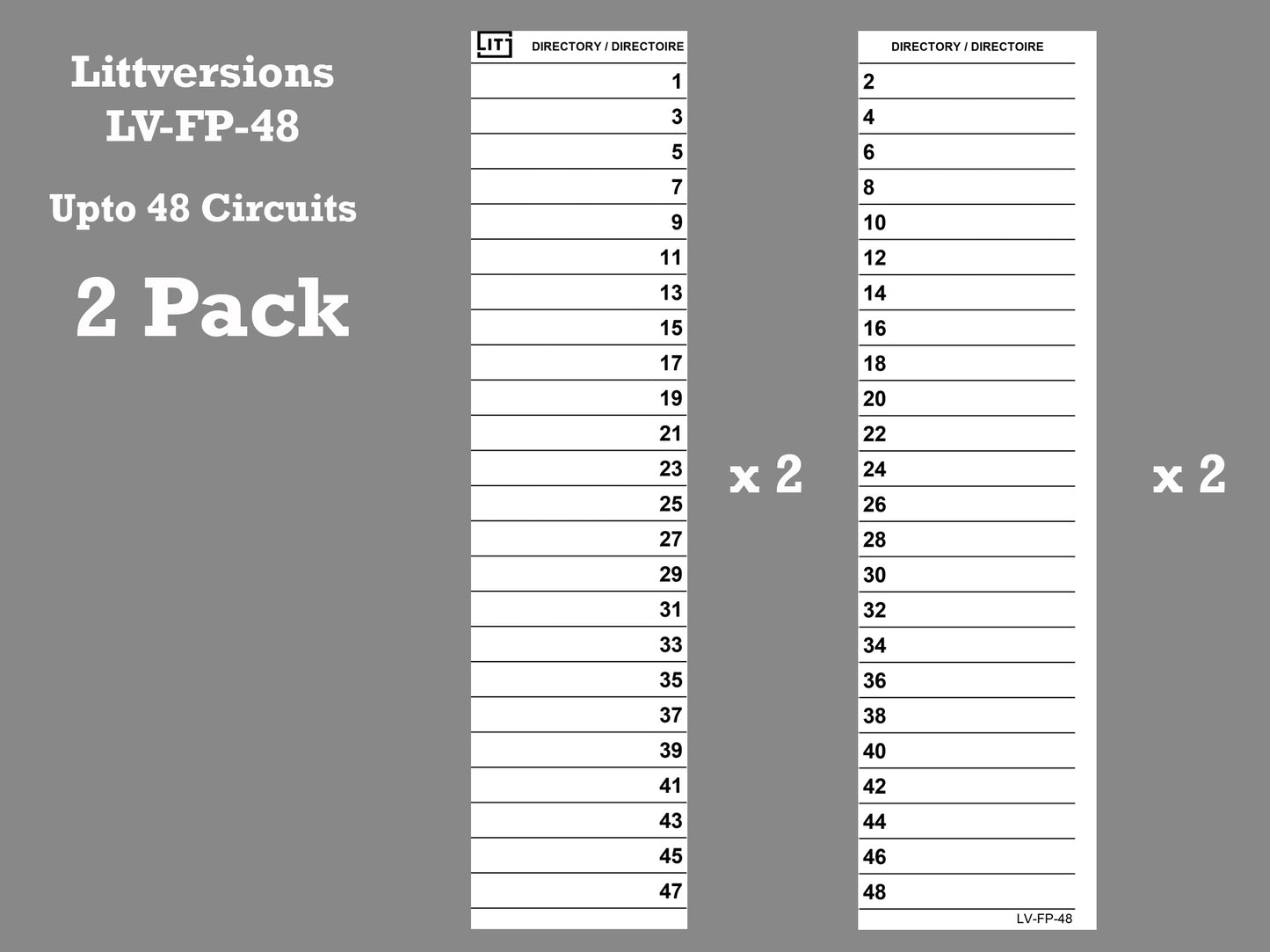 Replacement for Federal Pioneer/ Stablok 48 Circuits