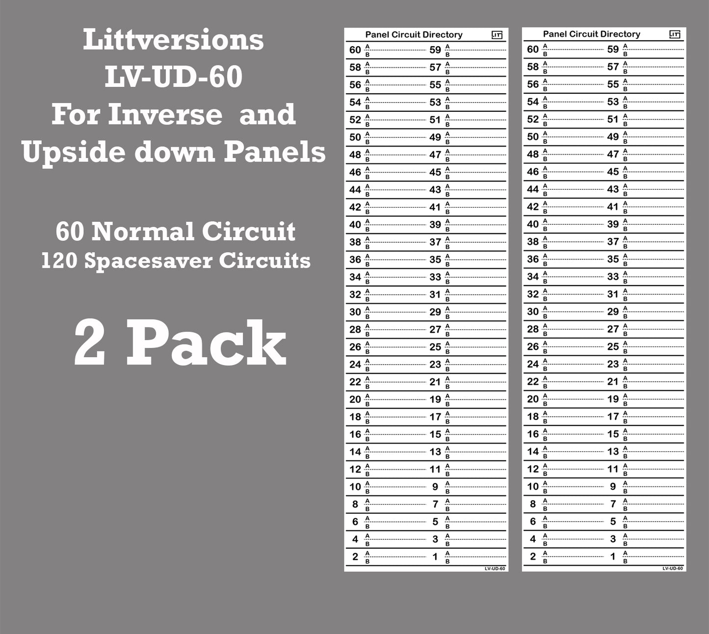 Inverse Upside down 60 Circuits