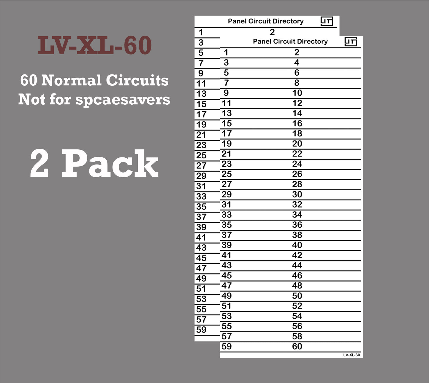 Xtra large 60 Circuits