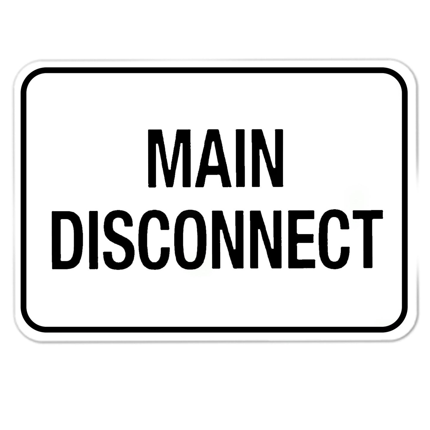 Littversions Custom Labels Main Disconnect Sticker Electrical Service Label Notice Emergency Sign Symbol Decal Marker Vinyl 12x9 9x12 9x7 7x9 6x4 4x6 3x2 2x3 10.7 3.5 inches Vinyl Waterproof