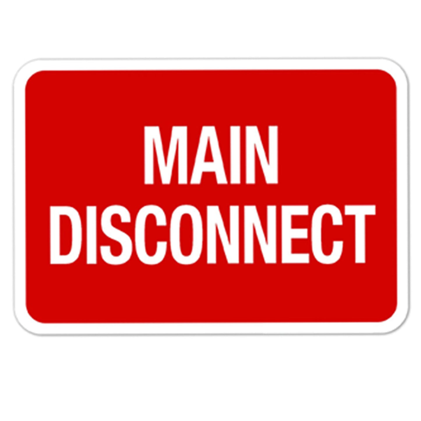 Littversions Custom Labels Main Disconnect Sticker Electrical Service Label Notice Emergency Sign Symbol Decal Marker Vinyl 12x9 9x12 9x7 7x9 6x4 4x6 3x2 2x3 10.7 3.5 inches Vinyl Waterproof