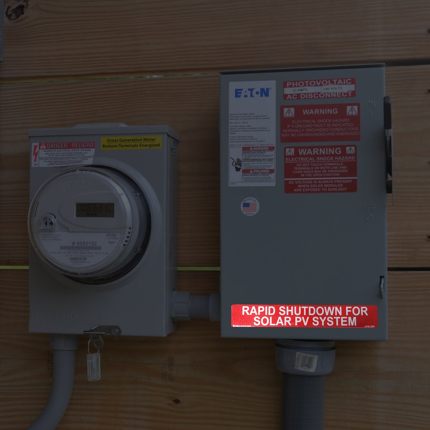 10 Pack 6.5"x1" Reflective Outdoor Rated Laminated Solar NEC Compliant Rapid Shutdown Solar PV System Labels Sticker Notice 596-01003 596-00890 Red 149848 2020-2023