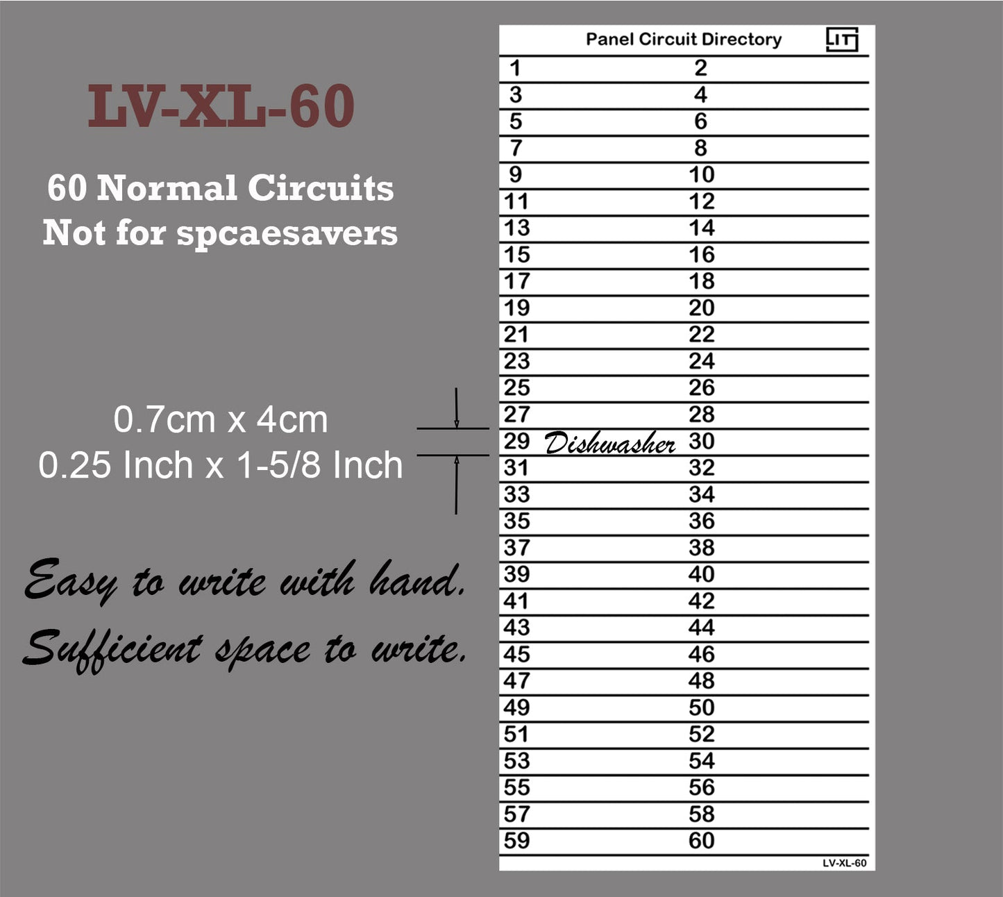 Xtra large 60 Circuits