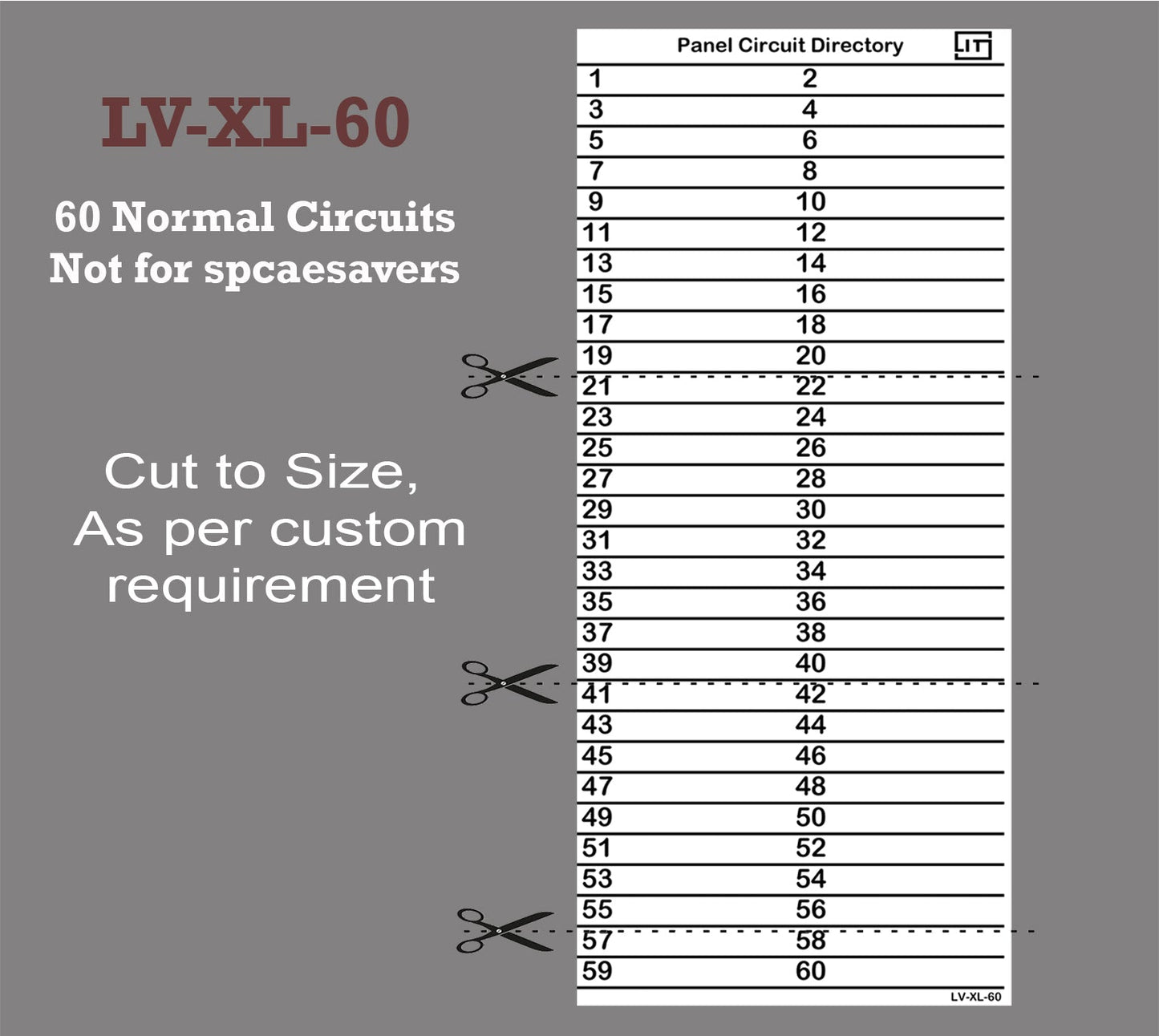 Xtra large 60 Circuits