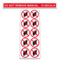10 Pack Universal OSHA Compliant Air Compressor Safety Symbol Stickers Decal Set Suitable for Towable, Mobile, Portable and Stationary Units (Do Not Remove Manual)
