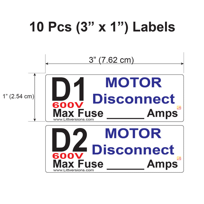 Littversions 76 Pcs 480/240/208/120V Electrical Labels Stickers Decals Markers Sign for Main Disconnect Splitter Transformer Panel Circuit Breaker Loadcenter Lighting Motor Contactor Box (Custom -76 Pcs)