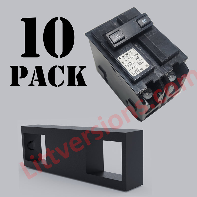 10 Pack Handle Tie for Joining 2 Single Pole 1" Replacement for Square D Homeline Schneider Electric Breakers Common Trip CHOM Breakers HOMT HT Circuit Breaker