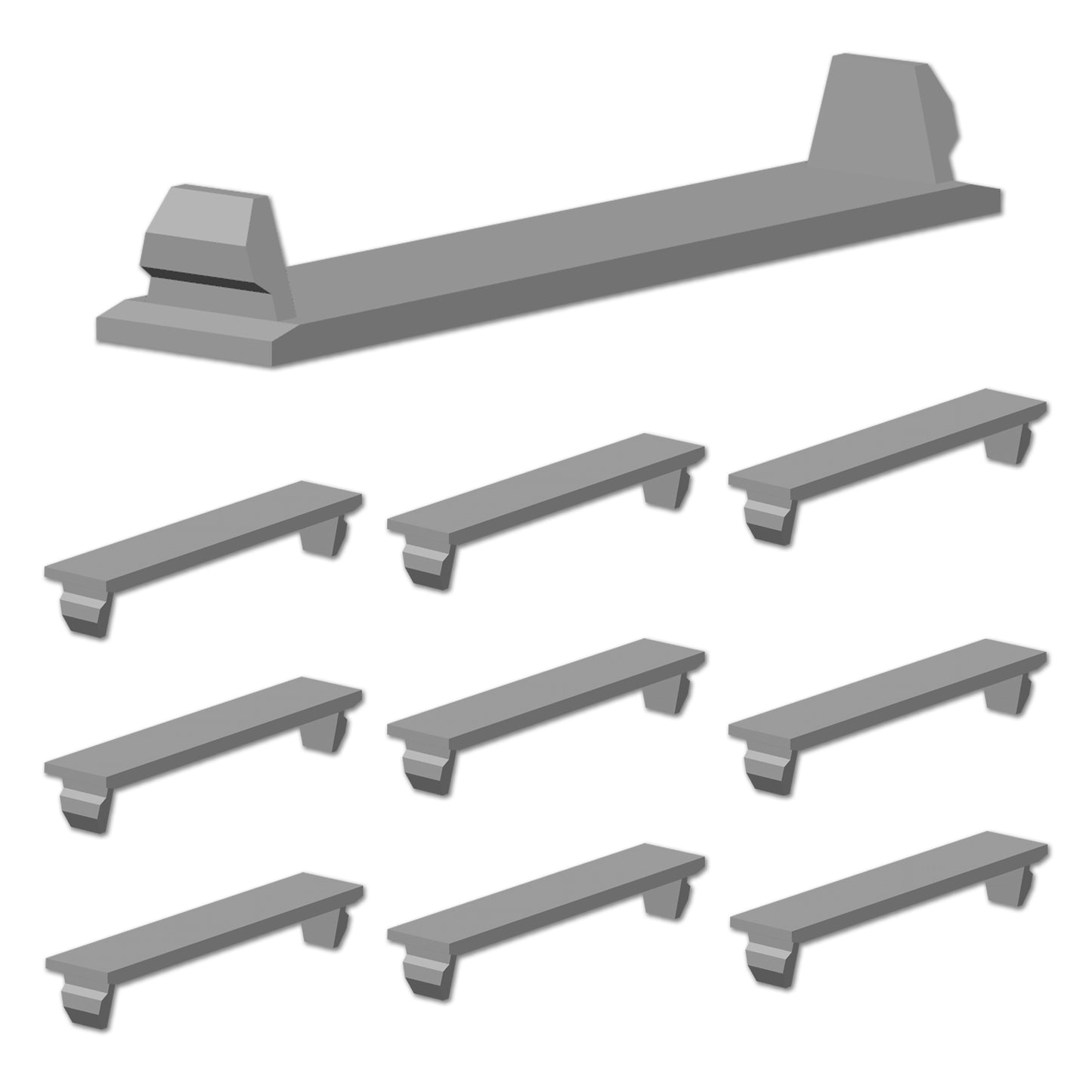 10 Pack 1/2 inch GE TFH THQP Challenger Type A Square D Universal Knockout Filler Plate 1/2" x 2.5" Blank Flush Cover for Twist Thin Circuit Breaker Electrical Panel Box Load Center