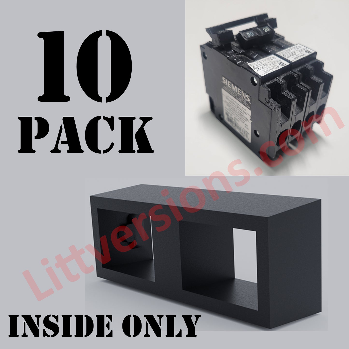 10 Pack Inside Only Handle Ties for Joining Two Tandem Siemens Breakers Common Trip QTH2