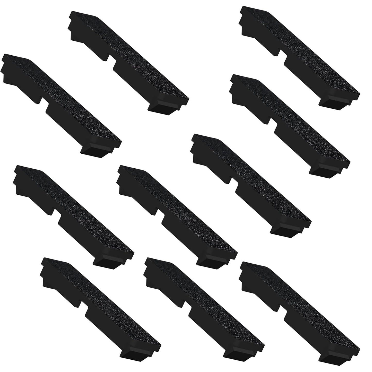 10 Pack Breaker Filler Plate 1/2 Inch Wide Black Electric Panel Cover Circuit Breaker Box Cover Knockout Filler Plate Box Covers