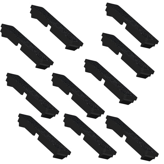 10 Pack Breaker Filler Plate 1/2 Inch Wide Black Electric Panel Cover Circuit Breaker Box Cover Knockout Filler Plate Box Covers