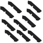 10 Pack Breaker Filler Plate 1/2 Inch Wide Black Electric Panel Cover Circuit Breaker Box Cover Knockout Filler Plate Box Covers