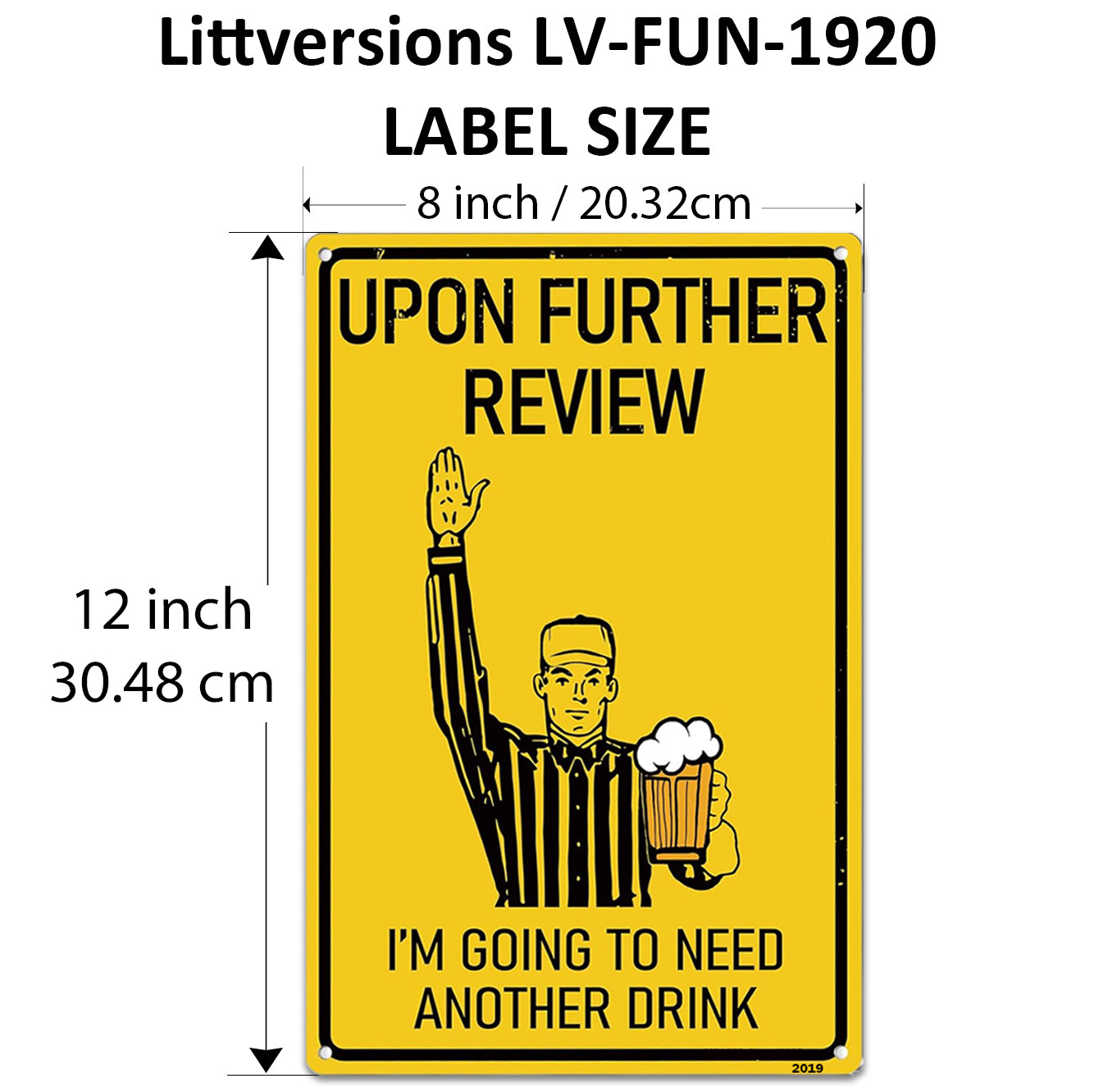 2 Pack  8"x12" Vintage Funny Bar Signs Vinyl Laminated Decals "No Great Story Started with Salad" & "Need Another Drink" Unique Gift Beer & Cocktail Lovers Home Bar Basement Garage ManCave