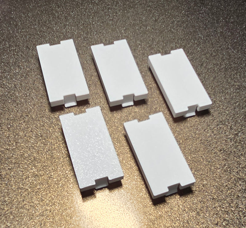 Leviton Replacement 0.5"/1"/1.5"/2"/3" Unit High Blank Module, Black/White Multimedia Outlet System Filler Insert | Snap-In Modular Design 41295-5BE/41291-1BE/41294-2BE/41292-2BE/41293-3BE