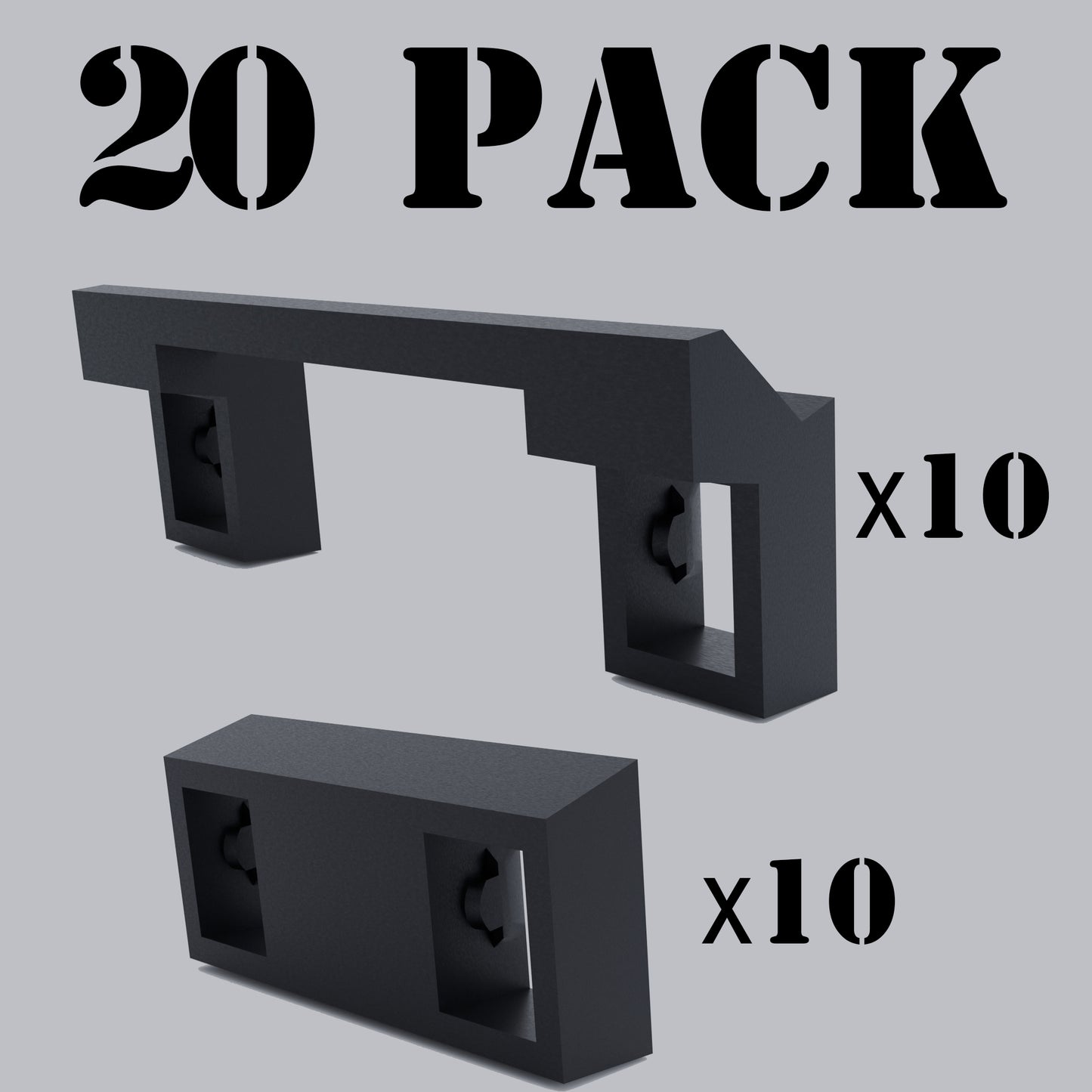 20 Pack Handle Tie for Joining 10 Outside and 10 Inside Quad Tandem Square D Schneider Squared CHOM Breaker Common Trip HOMT HT
