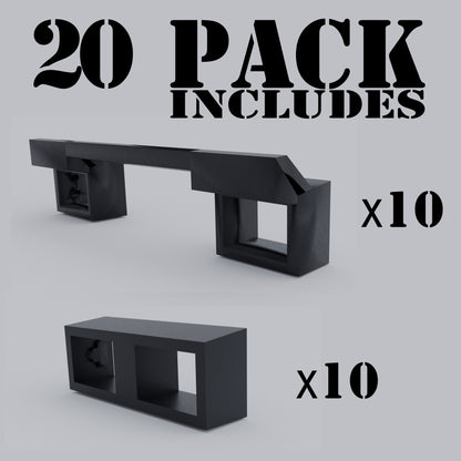 20 Pack 10 Outside and 10 Inside Handle Ties for Joining Two Tandem Siemens Breakers Common Trip QTH2