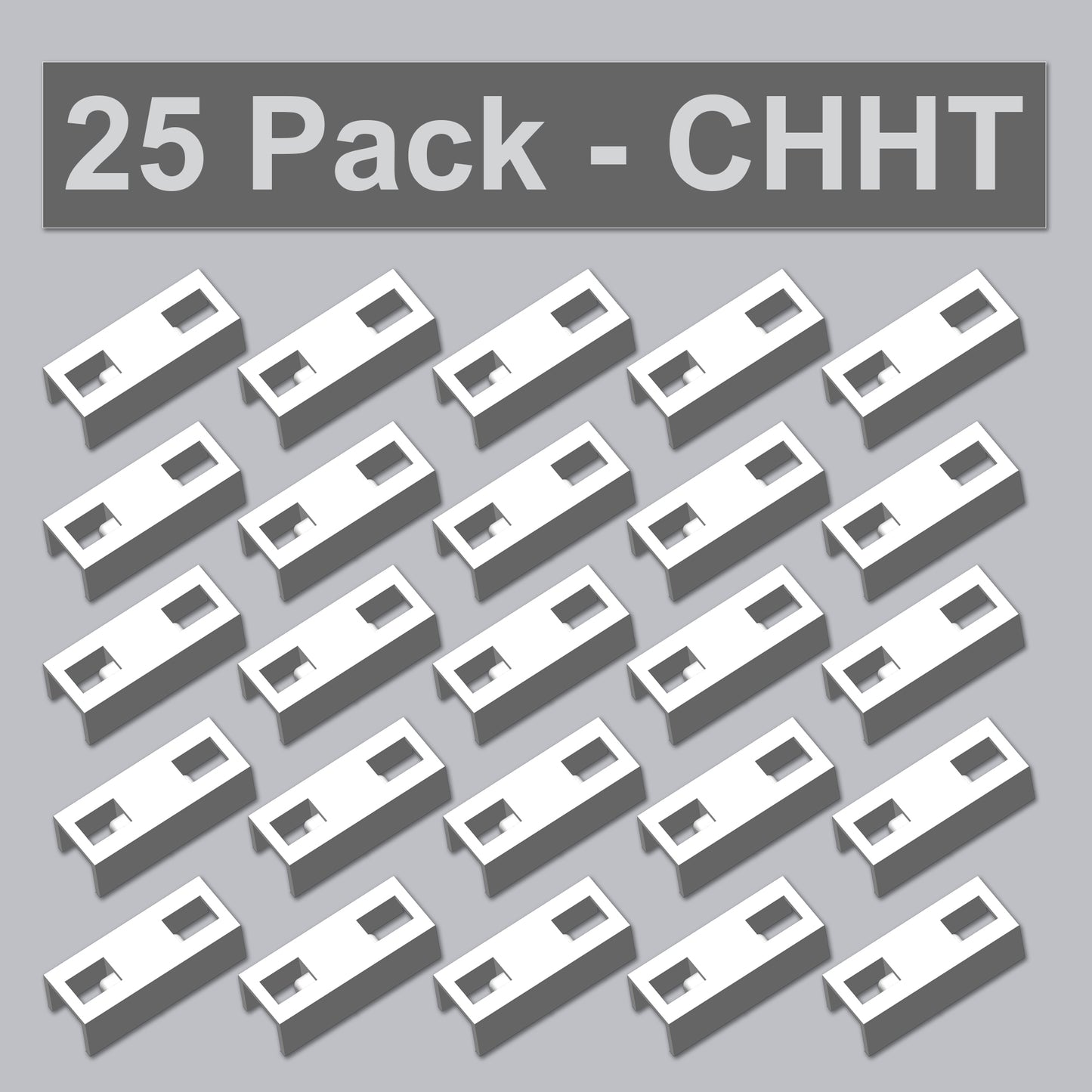 25-Pack CHHT Handle Tie Replacement for Eaton Cutler-Hammer Type CH Circuit Breakers, Joins Two Single-Pole 3/4-Inch CH 0.75 Inch Breakers