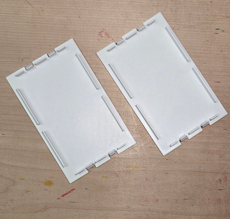 2-Pack Replacement Snap-in Plates for Leviton 47617 Recessed Entertainment Box, White | Mounting Plates | 47617-PLT