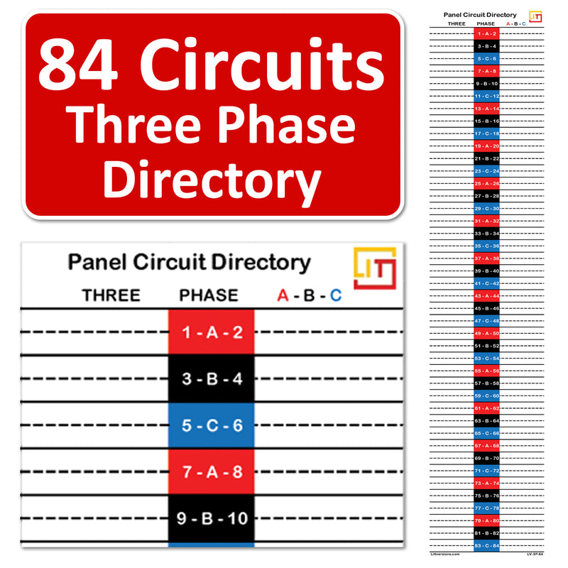 3 Phase 84 Circuits