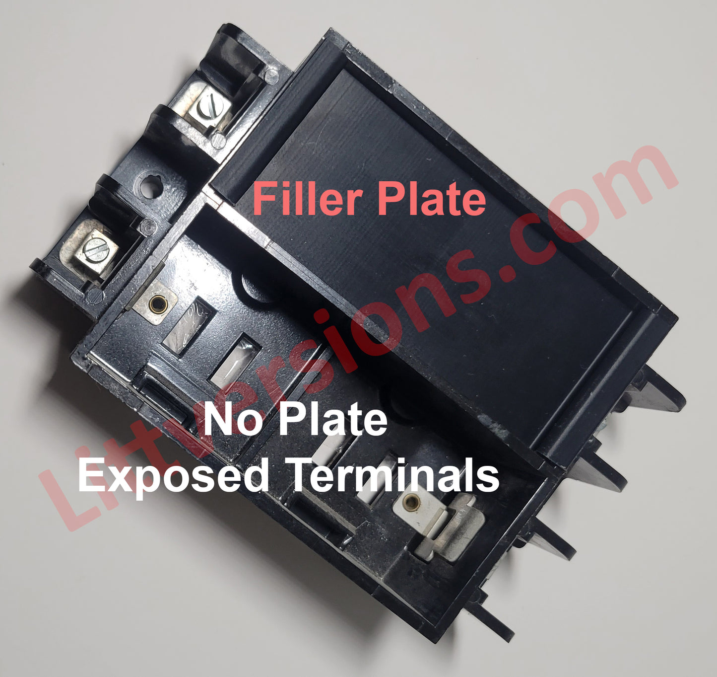 2 Pack 1.5 inch Universal Filler Plate 1.5" x 3.75" Blank Flush Cover for AEC Electric Panel Amalgamated Fuse Box Electrical Panel Box