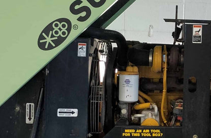 Safety Decal & Sticker Set Replacement for Sullair Air Compressors | Fits 185 - 425 CFM Portable Units