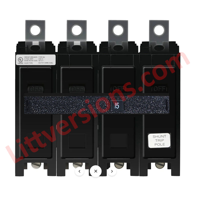 1 Pack Handle Tie Join 4 Single Pole or 4 Pole Replacement for Eaton Cutler Hammer Westinghouse Quicklag Type BA BAB QC QCR QBGF QBHW Circuit Breakers