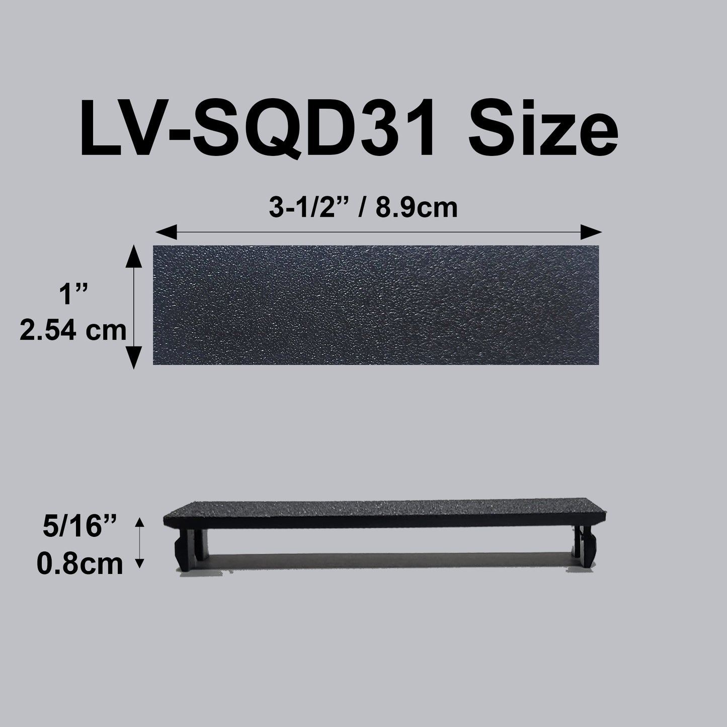 2 Pack 3.5" x 1" Replacement Filler Plate for Square D 80113-068 NF Panel Blank Filler Plate 3 1/2" X 1" Type EHB-NEF-FD-SEH