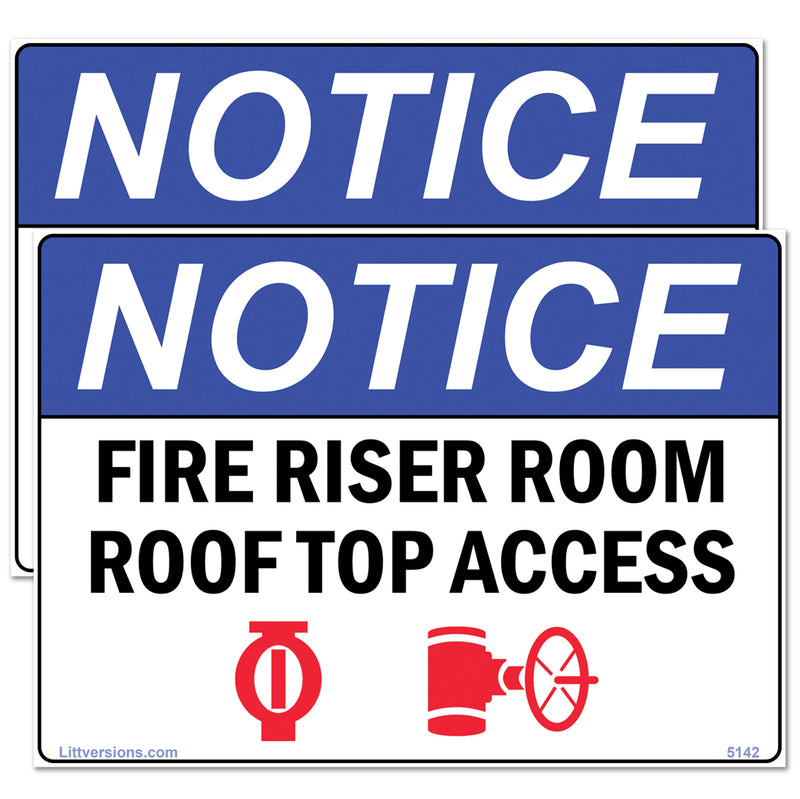 Fire Services Infrastructure 10x14/7x10" OSHA Compliance Safety Notice UV Protected Weather Resistant Sign Label Decals