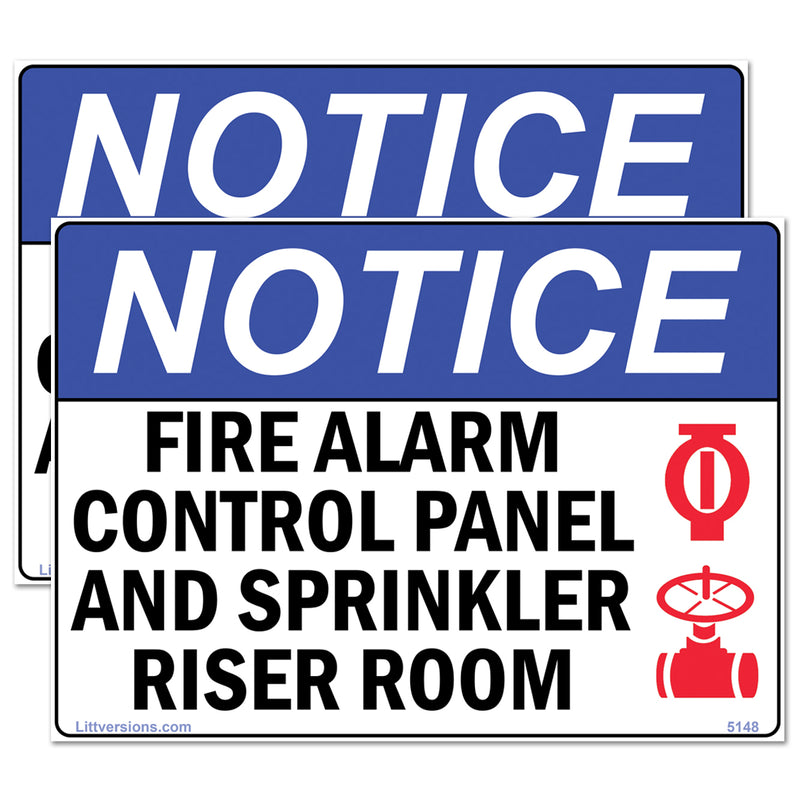 Fire Services Infrastructure 10x14/7x10" OSHA Compliance Safety Notice UV Protected Weather Resistant Sign Label Decals