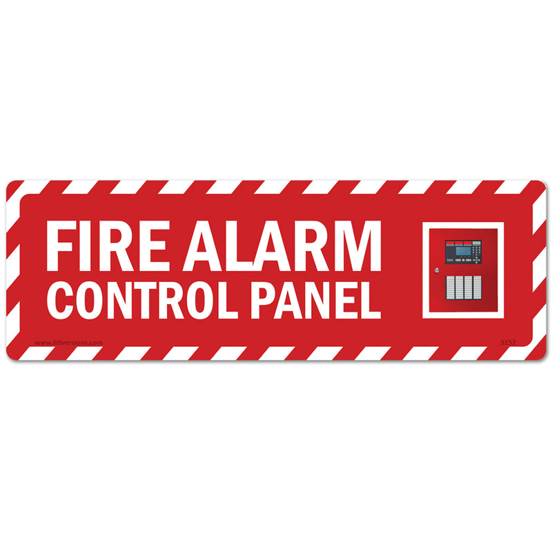 Fire Alarm Control Panel OSHA Notice Sign Labels Decals High-Visibility Safety 2x6/3x9/4x12" Reflective/Non-Reflective Stickers, Waterproof UV Resistant Vinyl for Business & Construction Sites