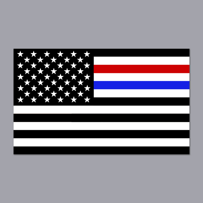 Patriotic Flag 3x5/6x10" Stickers, Car Decals, Premium Weatherproof Glossy Vinyl USA/CAN Flag Truck Window, Vehicle Bumper, Hard Hat, Helmet, Motorcycle, Laptop, Cooler