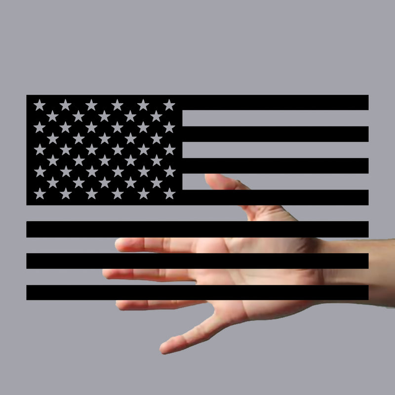 Patriotic Flag 3x5/6x10" Stickers, Car Decals, Premium Weatherproof Glossy Vinyl USA/CAN Flag Truck Window, Vehicle Bumper, Hard Hat, Helmet, Motorcycle, Laptop, Cooler