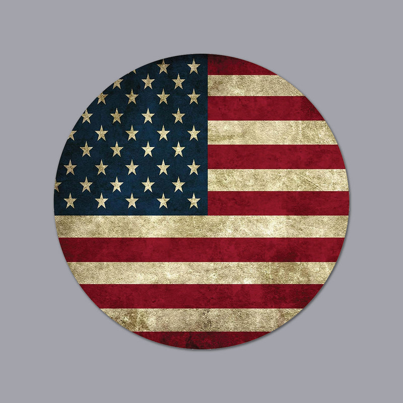 Patriotic Flag 3x5/6x10" Stickers, Car Decals, Premium Weatherproof Glossy Vinyl USA/CAN Flag Truck Window, Vehicle Bumper, Hard Hat, Helmet, Motorcycle, Laptop, Cooler