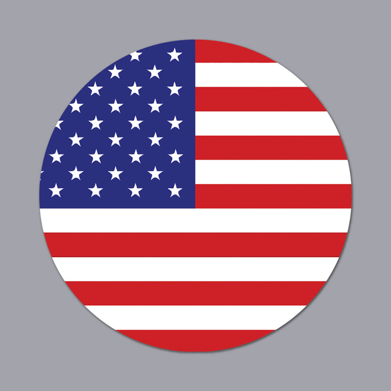 Patriotic Flag 3x5/6x10" Stickers, Car Decals, Premium Weatherproof Glossy Vinyl USA/CAN Flag Truck Window, Vehicle Bumper, Hard Hat, Helmet, Motorcycle, Laptop, Cooler