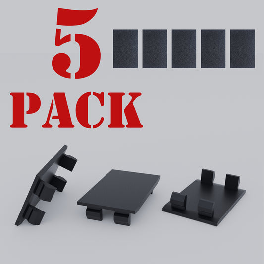 5 Pack 1 inch FPE NBFS PF1CP Federal Pacific Stab-lok Universal Knockout Filler Plate 1" x 1.5" Blank Flush Cover for Twist Thin Circuit Breaker Electrical Panel Box Load Center
