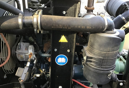 Safety Decal & Sticker Set Replacement for Sullair Air Compressors | Fits 185 - 425 CFM Portable Units