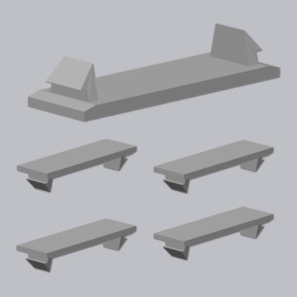 5 Pack 1/2 inch FPE NA NC NCFS Federal Pacific Stab-lok Universal Knockout Filler Plate 1/2" x 1.5" Blank Flush Cover for Twist Thin Circuit Breaker Electrical Panel Box Load Center