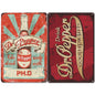 2 Pack 8"x12" Vintage Funny Bar Signs Vinyl Laminated Decals "Dr. Pepper Good for Life" Unique Gift Dr Pepper Lovers Home Bar Basement Garage ManCave Rustic Humor Décor Art Poster Pub Wall Art